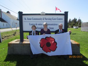 Flag donated by Legion Branch 150 Arichat